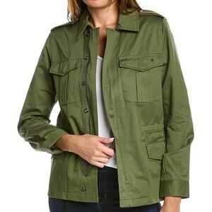 NWT Zadig & Voltaire Women’s Jacket L Military Kayak Amour Cotton Utility Coat